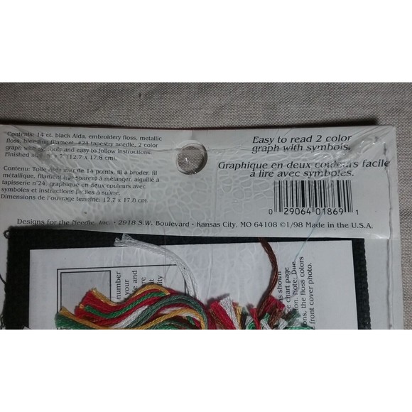 Vintage Christmas Traditions Cross Stitch Kits Designs for the Needle Lot of 3 - Picture 7 of 8